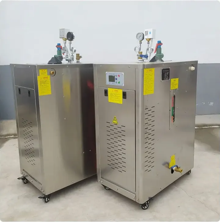 Hướng dẫn vận hành lò hơi điện 2 lò hơi điện inox trong nhà xưởng