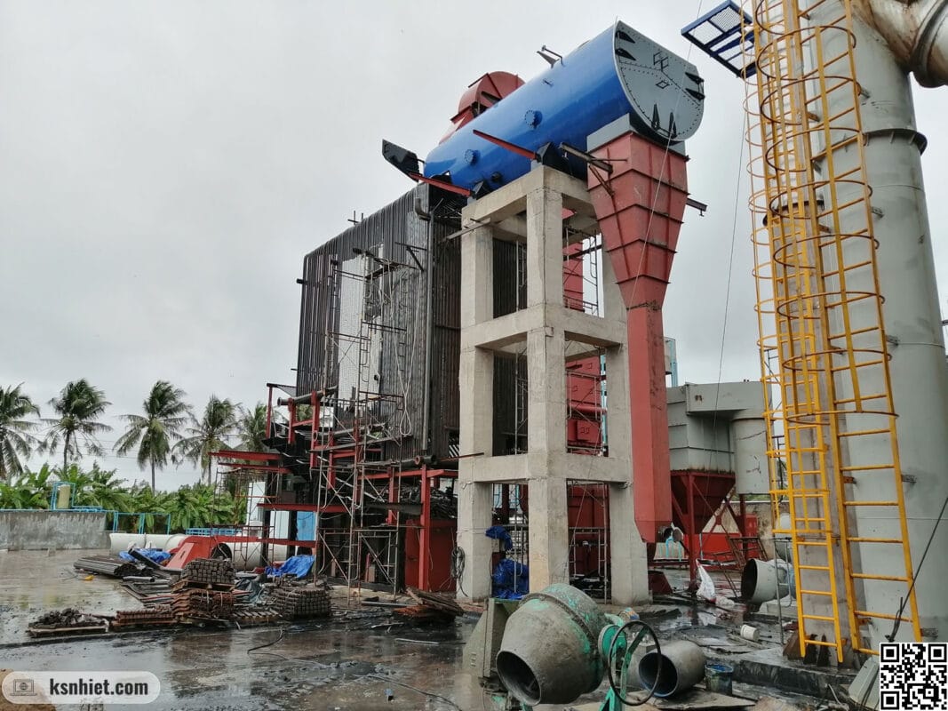 lò hơi kết hợp đốt ghi thang