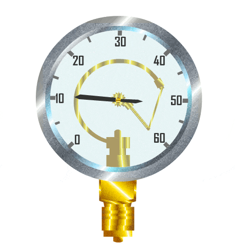 Đồng hồ kiểu ống Bourdon điển hình