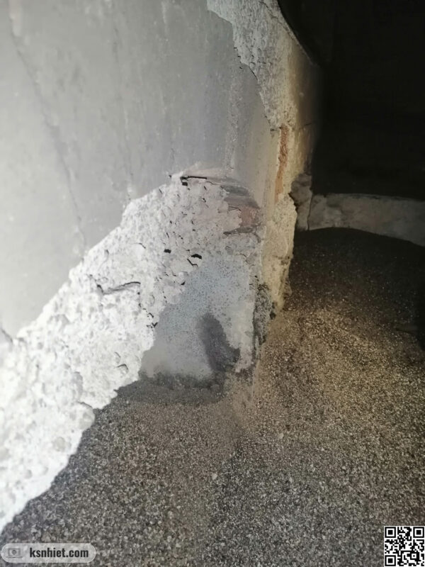 Cát gây ăn mòn các thiết bị trong lò hơi